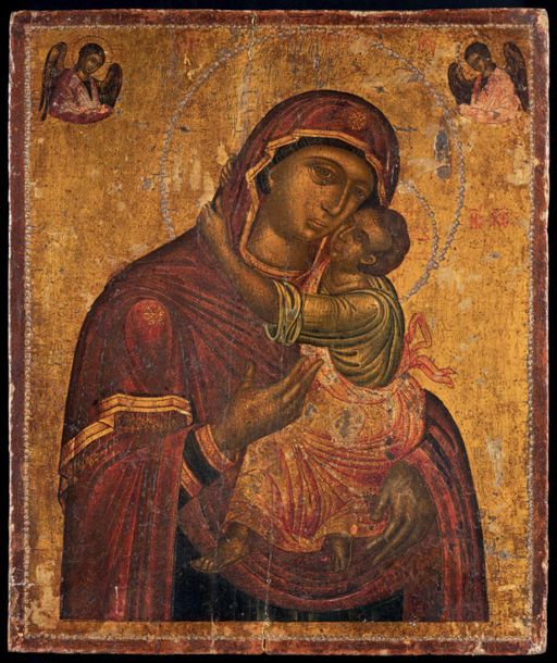 ÉCOLE CRÉTOISE DU XVIIE SIÈCLE 
Icon of the Mother of God Glycophilousa
Panel (S&hellip;
