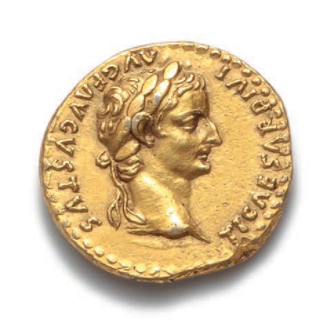 Null TIBERUS(14-37)
Aureus。里昂。7,82克。
提比略的月桂头像，右。
R/ 和平（利维亚）坐在宝座上，右。
C. 15。R.I.C.&hellip;