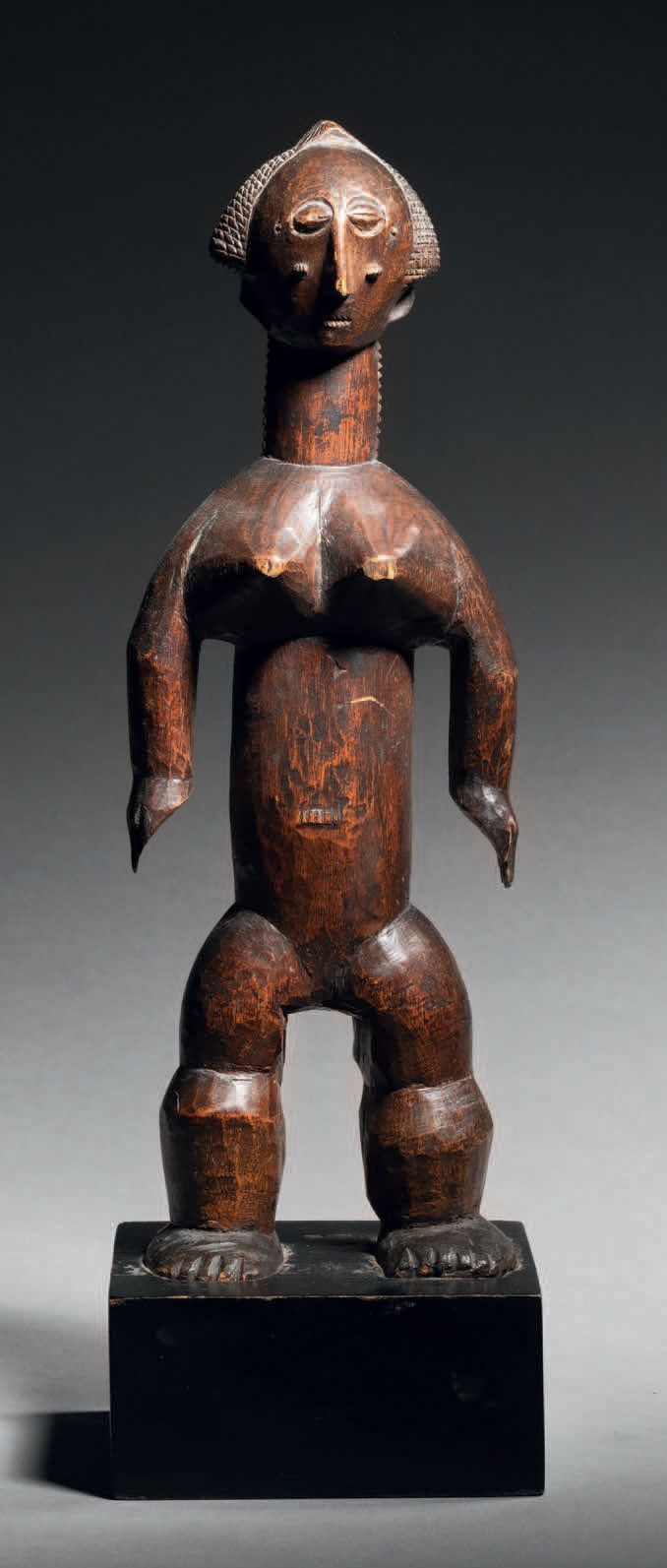 Null Attie-Statue, Lagunengebiet, Elfenbeinküste
Holz
H. 27 cm
Attie-Figur, Lagu&hellip;