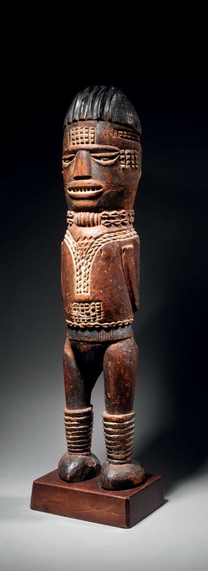 Null Kuyu-Statue, Demokratische Republik Kongo
Polychromes Holz
H. 61,5 cm
Socke&hellip;
