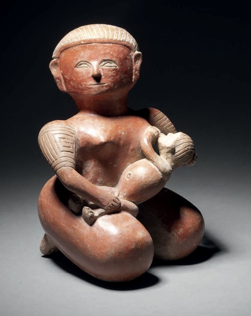 Null WEDDING WOMAN BREASTFEEDING HER CHILD Calima-Kultur, Kolumbien 100 v. Chr.-&hellip;
