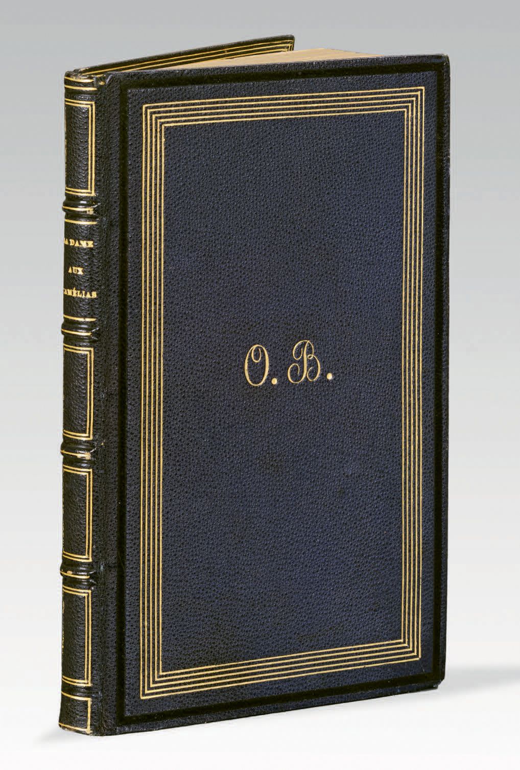 DUMAS fils (Alexandre). 茶花女》。第二版。巴黎，D. Giraud和J. Dagneau, s.D.[1852].12开本，茄子色的懊恼&hellip;