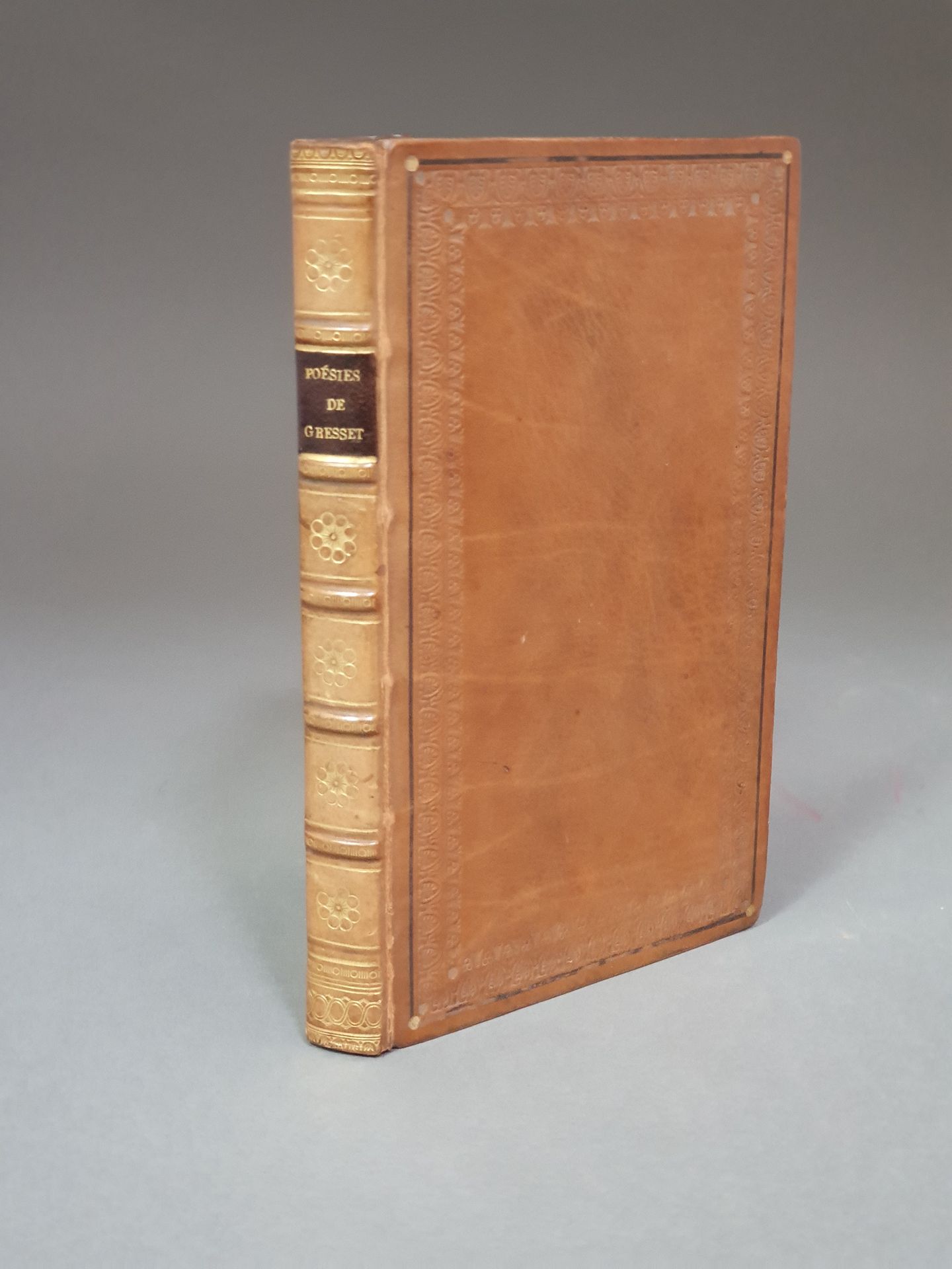 GRESSET. Poésies choisies. Paris, Stéréotype Renouard, XI (1802). In-12, veau gl&hellip;