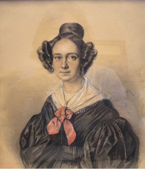 Jules BOILLY (Paris 1796-1874) 推测为Laure Audenet的肖像
三支铅笔和树桩 25.3 x 20.5 cm
右下方有签名&hellip;