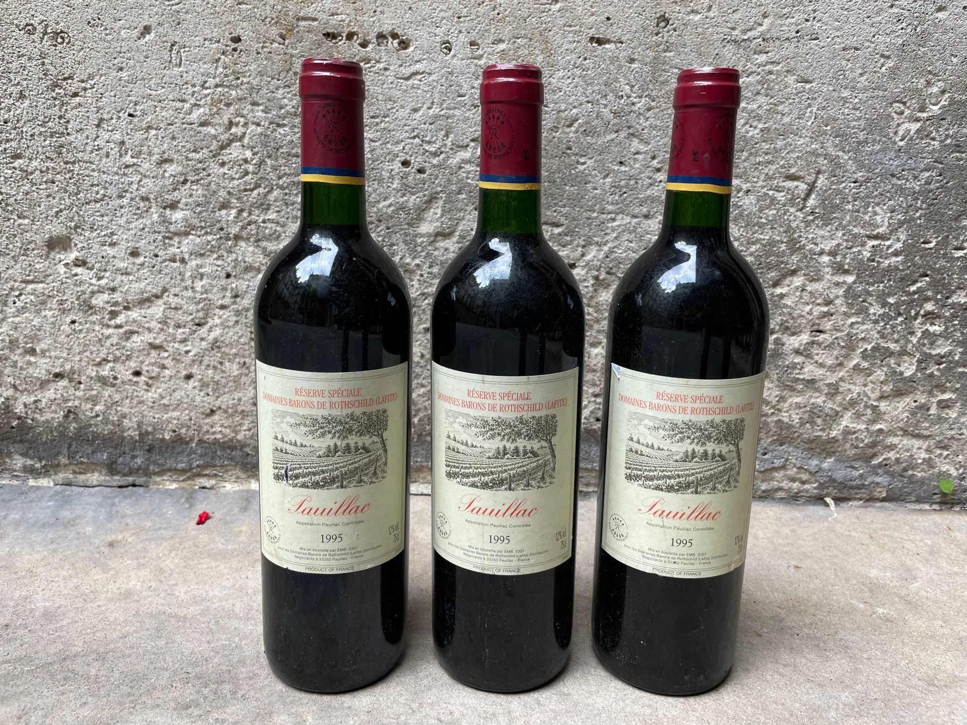 Null 3 bottles special reserve Domaines Barrons de Rothschild (Lafitte)
Paulliac&hellip;