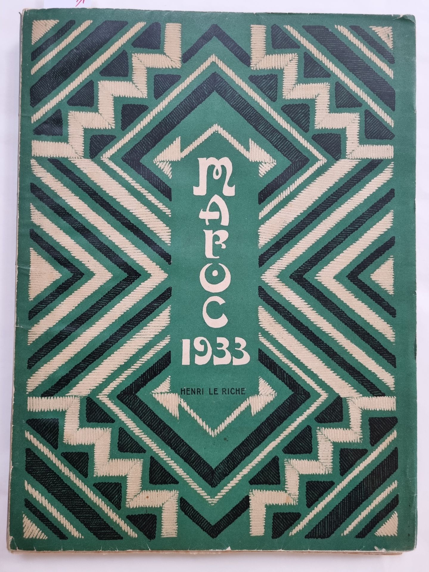 Henri le Riche. 摩洛哥 1932-1933年。旅行书中有30幅原始版画的插图。来自作者，诺伊夫，1933年。In-4, in sheets, i&hellip;