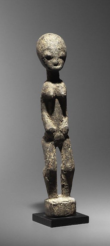 Null Statuette baoulé blolo bla, République de Côte d'Ivoire
Holz, graue krustig&hellip;