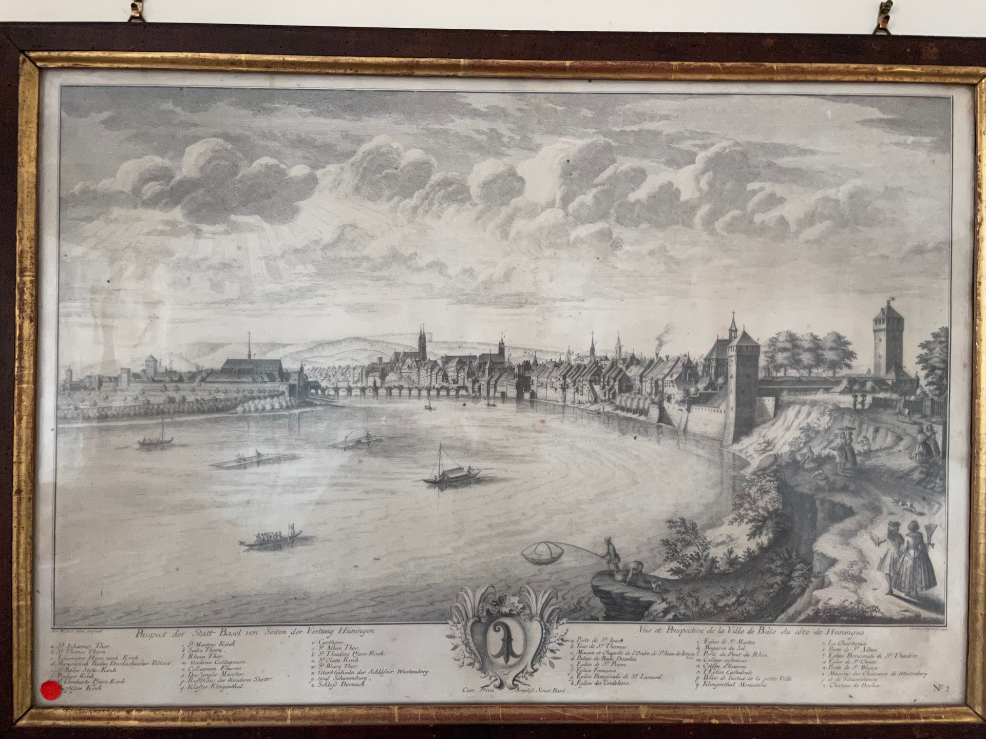 Ecole ALLEMANDE du XVIIIème siècle Vüe et Perspective de la ville de Bâle du côt&hellip;