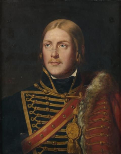 Abel TERRAL (1811-1886) Portrait de Michel Ney en sous-lieutenant au 4e régiment&hellip;