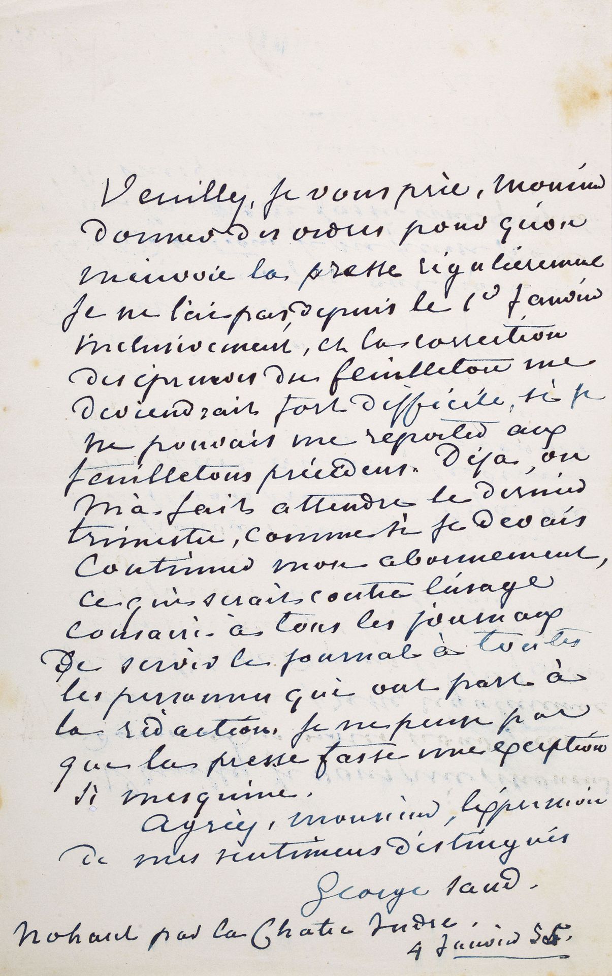 GENET Jean (1910-1986). 2 eigenhändig unterschriebene Briefe an Antoine Bourseil&hellip;