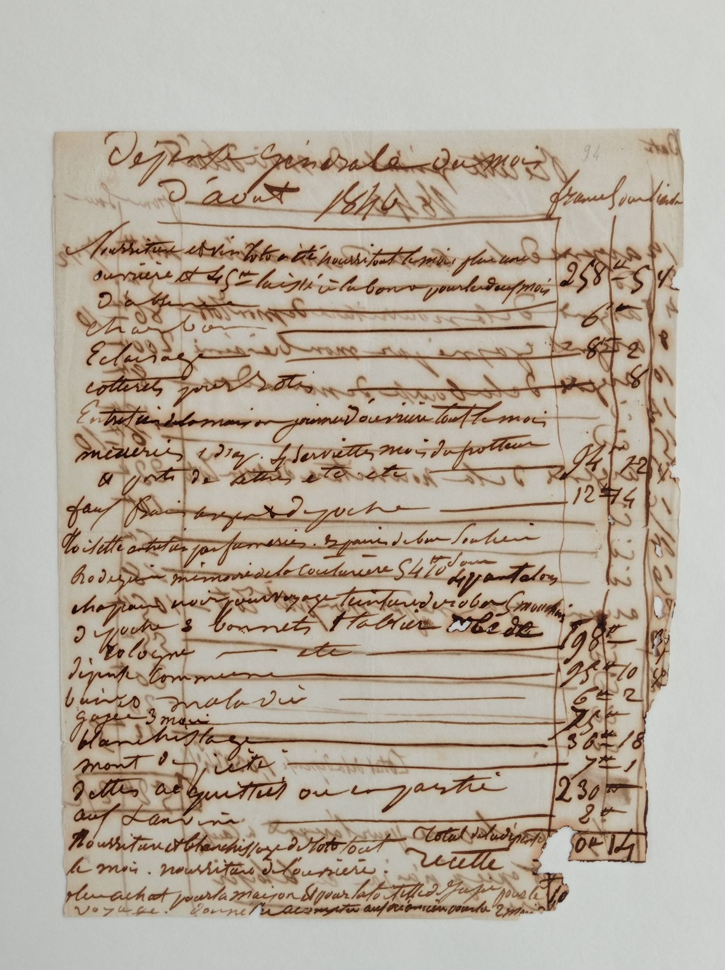 [HUGO Victor]. DROUET Juliette (1806-1883). Autograph manuscript (s.L.) "April 1&hellip;
