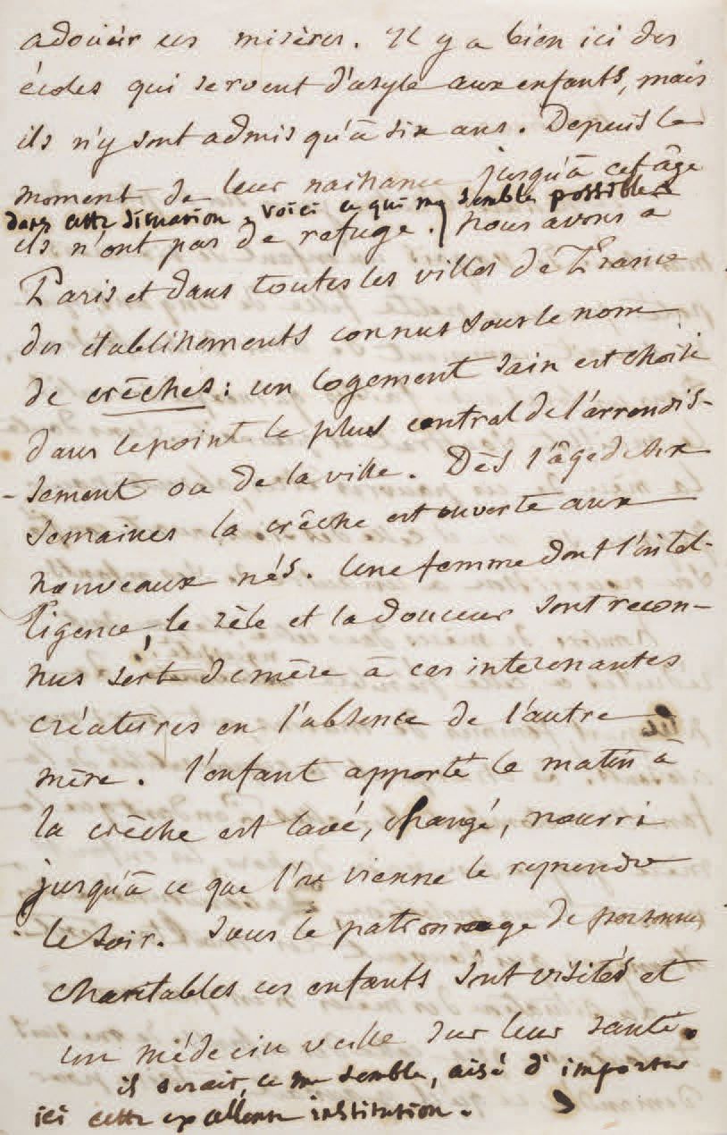 [HUGO VICTOR]. HUGO Adèle (1803-1868) et Victor (1802-1885). Lettre autographe s&hellip;