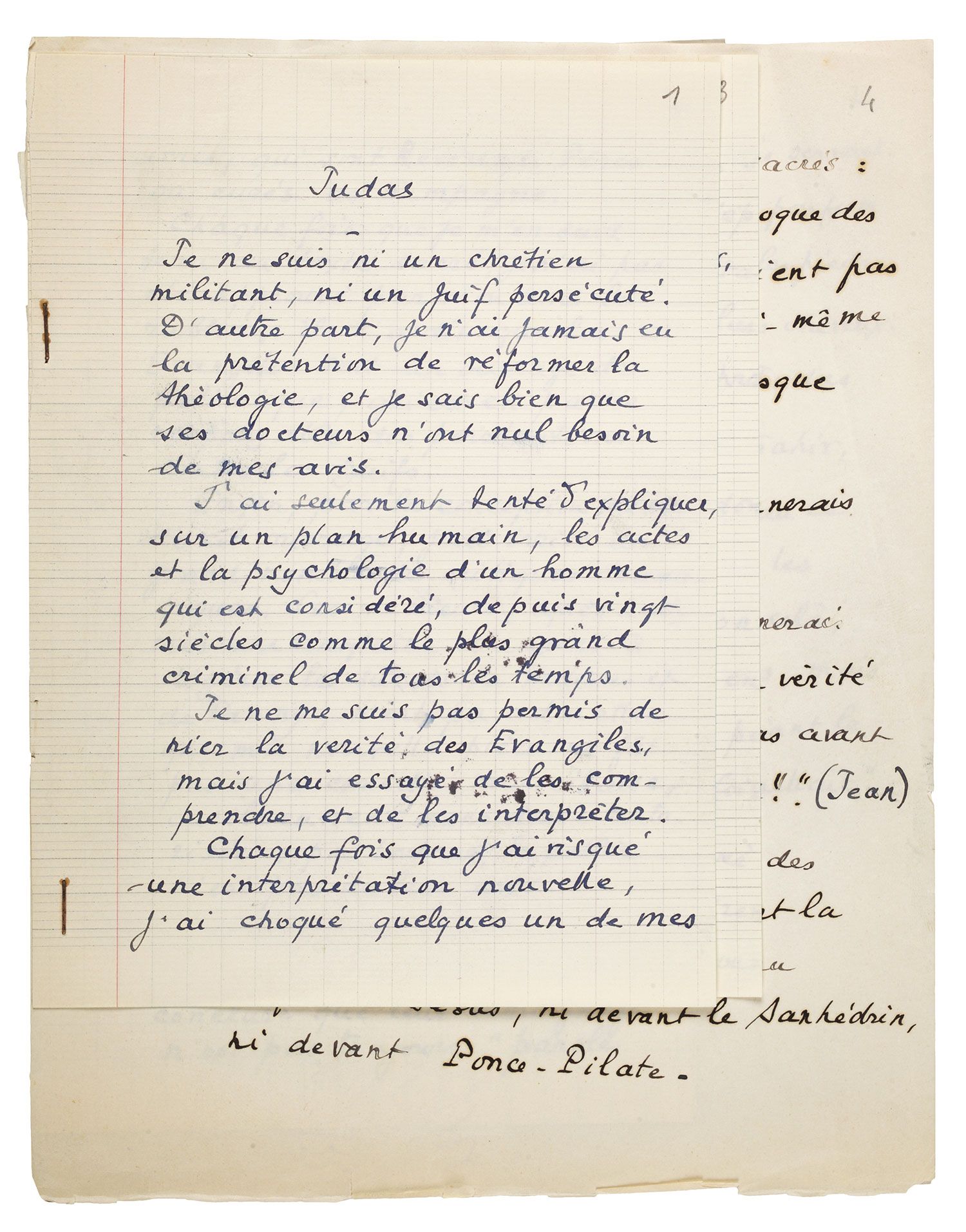 GAUTIER Théophile (1811-1872). Unterzeichneter eigenhändiger Brief an "Mon cher &hellip;