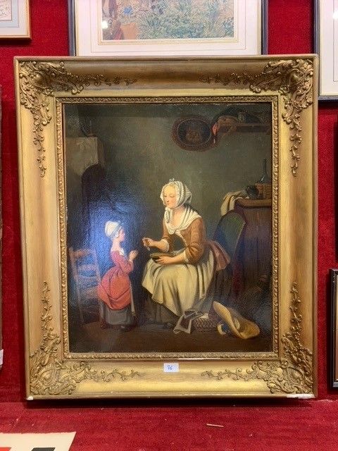 Cazin The child and the nurse
Oil on canvas
Signed lower left and dated 1840
54 &hellip;