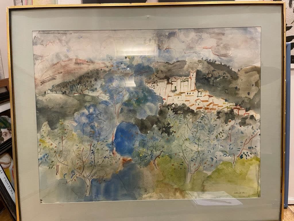 Pierre GARCIA-FONS (1928-2016) 风景
水彩画，右下方签名 48.5 x 63.5 cm