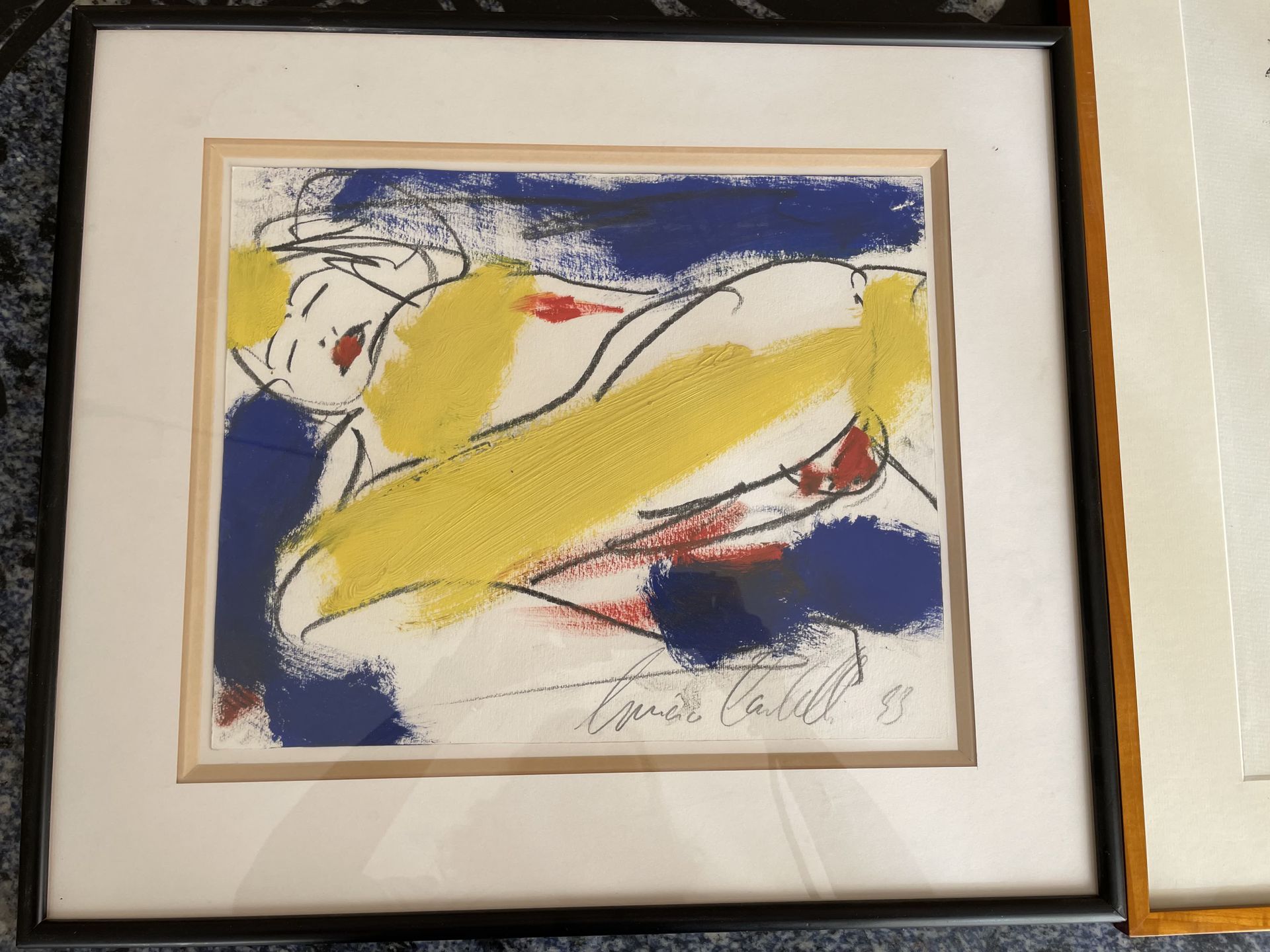 Luciano CASTELLLI (1951) Model's rest, 1993
Mixed media on paper, signed and dat&hellip;