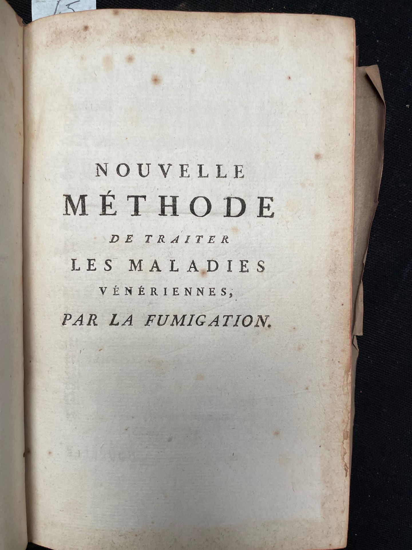 LALOUETTE Nouvelles méthode de traiter les maladies vénériennes par la fumigatio&hellip;