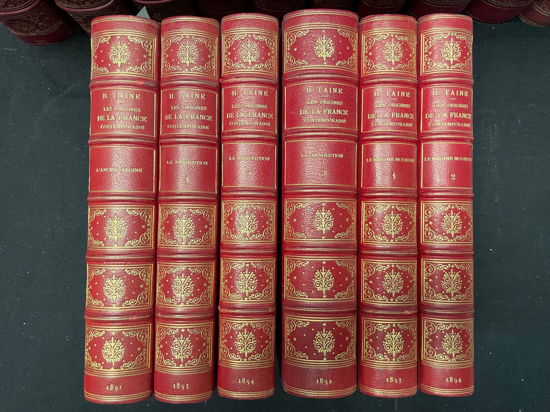 TAINE The origins of contemporary France.
6 volumes
As is