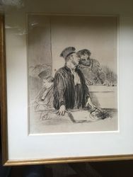 Honoré DAUMIER The Judges
Framed Lithograph (As is)
