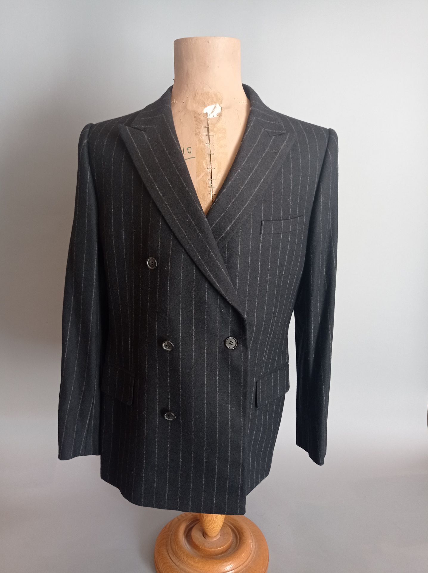 Christian DIOR Boutique Double-breasted jacket with stripes