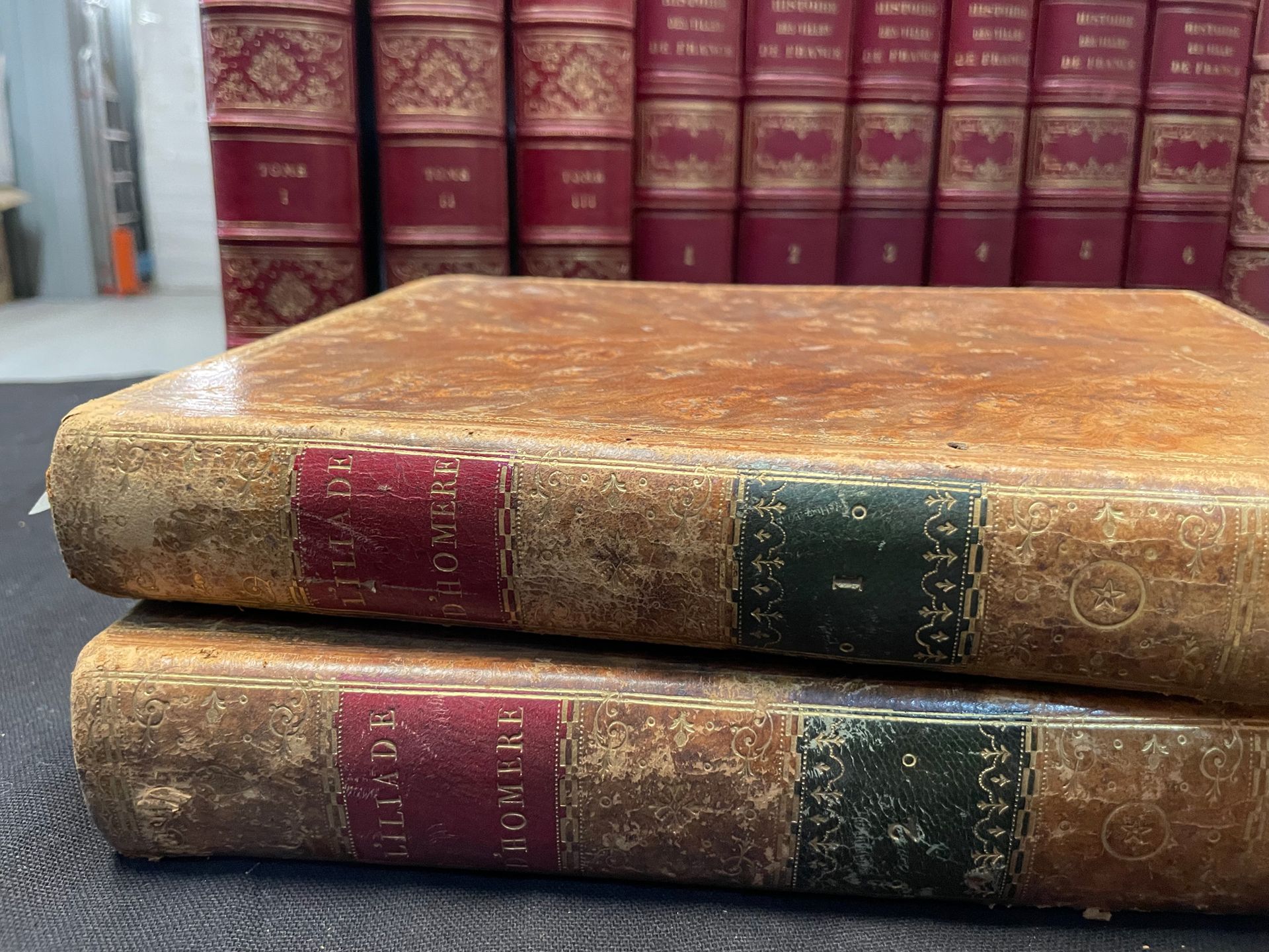 HOMERE 伊利亚特和奥德赛》。1795年。
2卷
，原样。