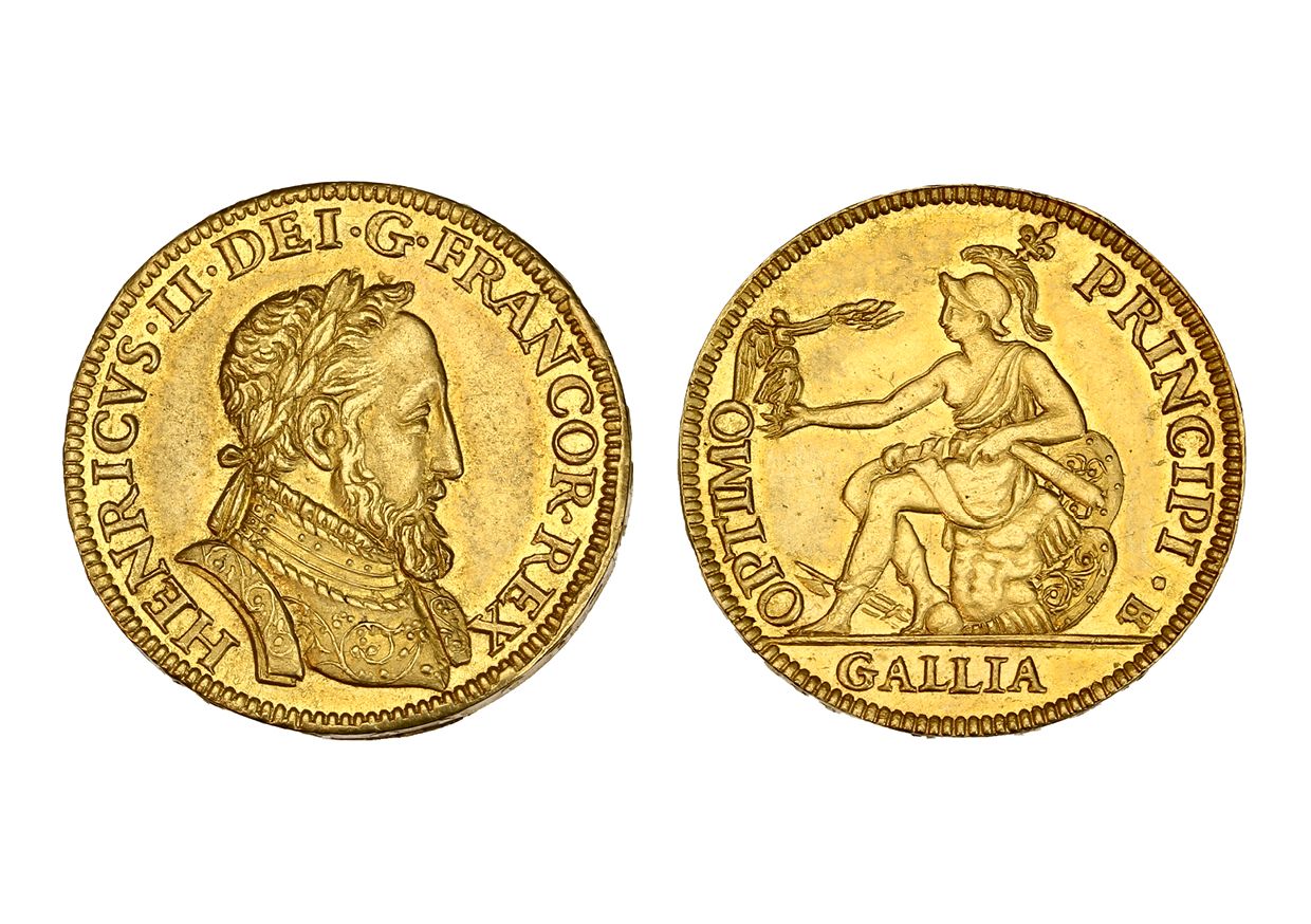 MONNAIES FRANÇAISES HENRI II (1547-1559)

Piéfort del Enrique de Oro con la Gall&hellip;