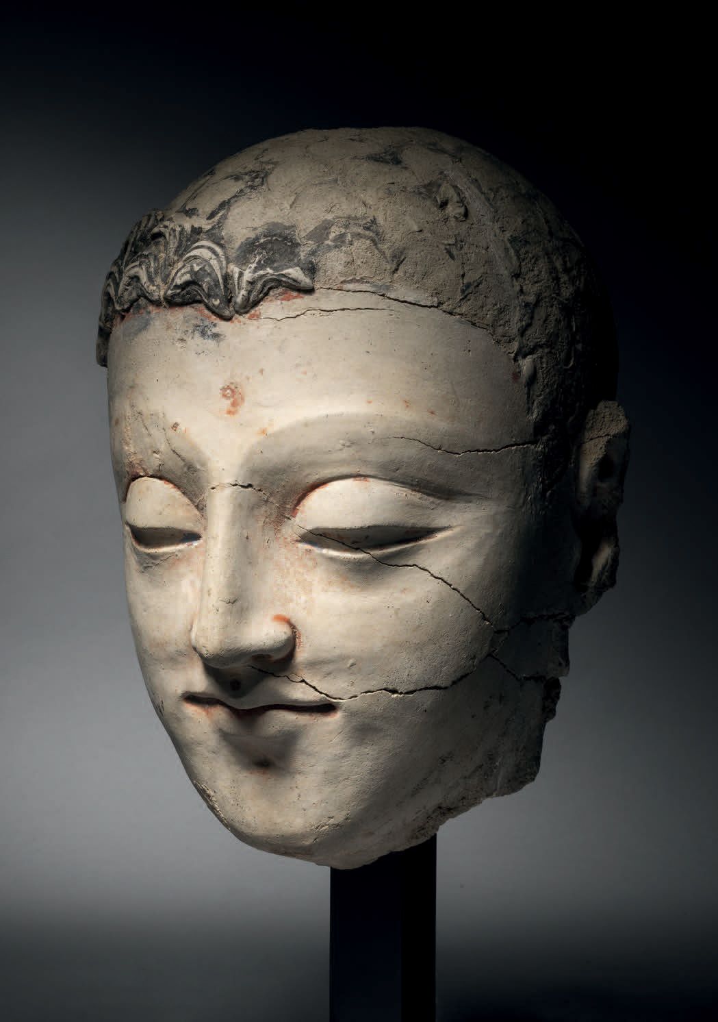 Null Buddha head, Pakistan, ancient Gandhara region, 3-5th century H. 26 cm. Stu&hellip;