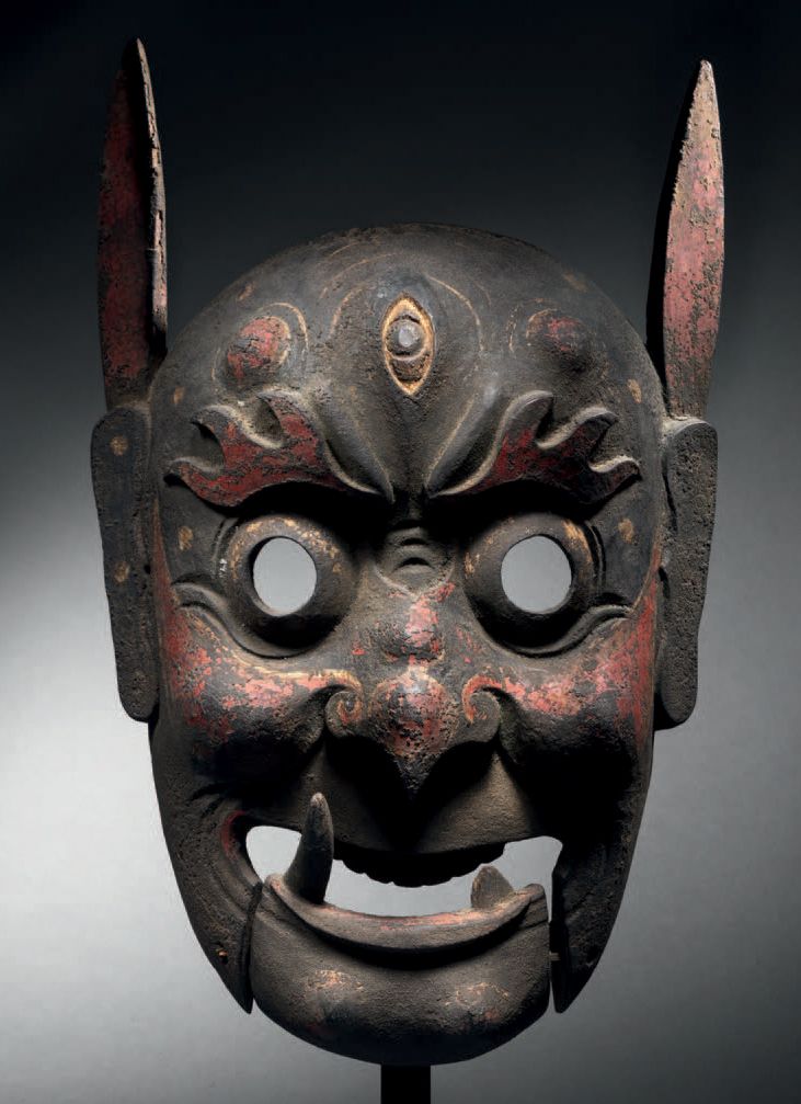 Null Kui Xing. Maske des Nuo-Theaters, Guizhou, China.
H. 22 cm. Polychromie unt&hellip;