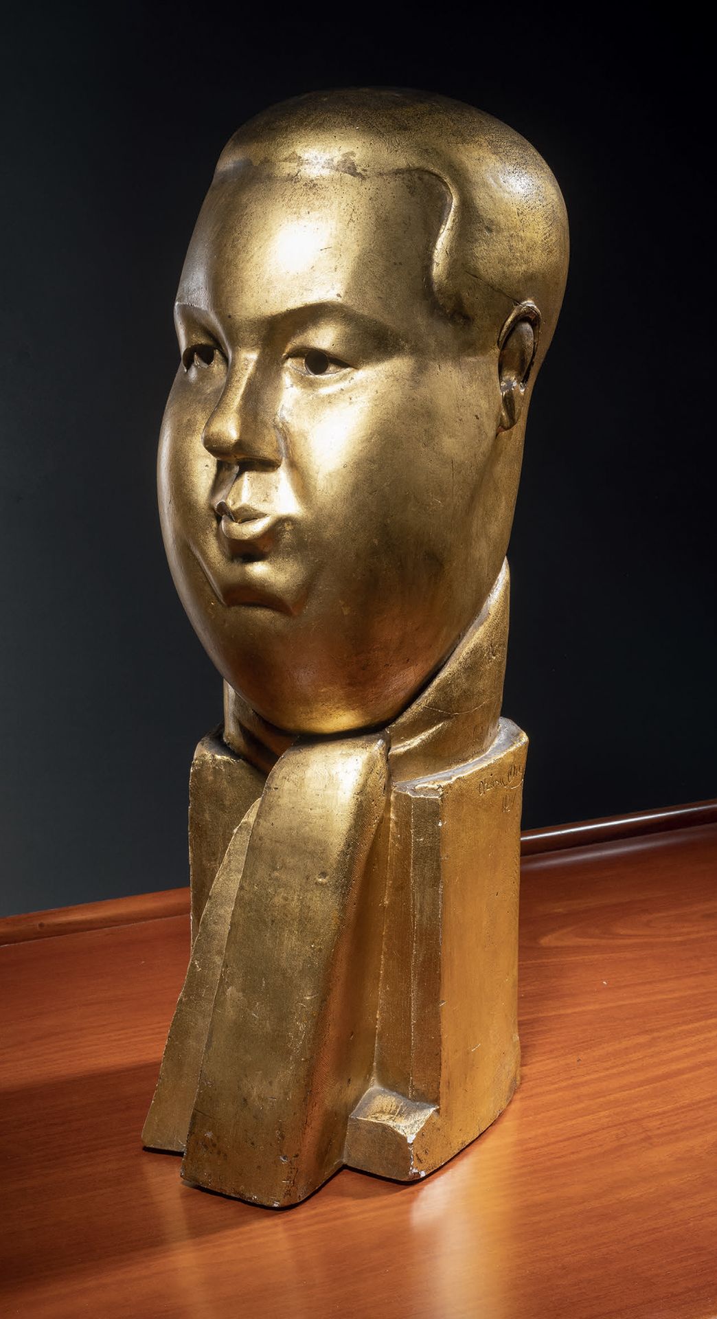 Chana ORLOFF (1888-1968) Georges Lepape, 1924
Abguss aus Gips mit goldener Patin&hellip;