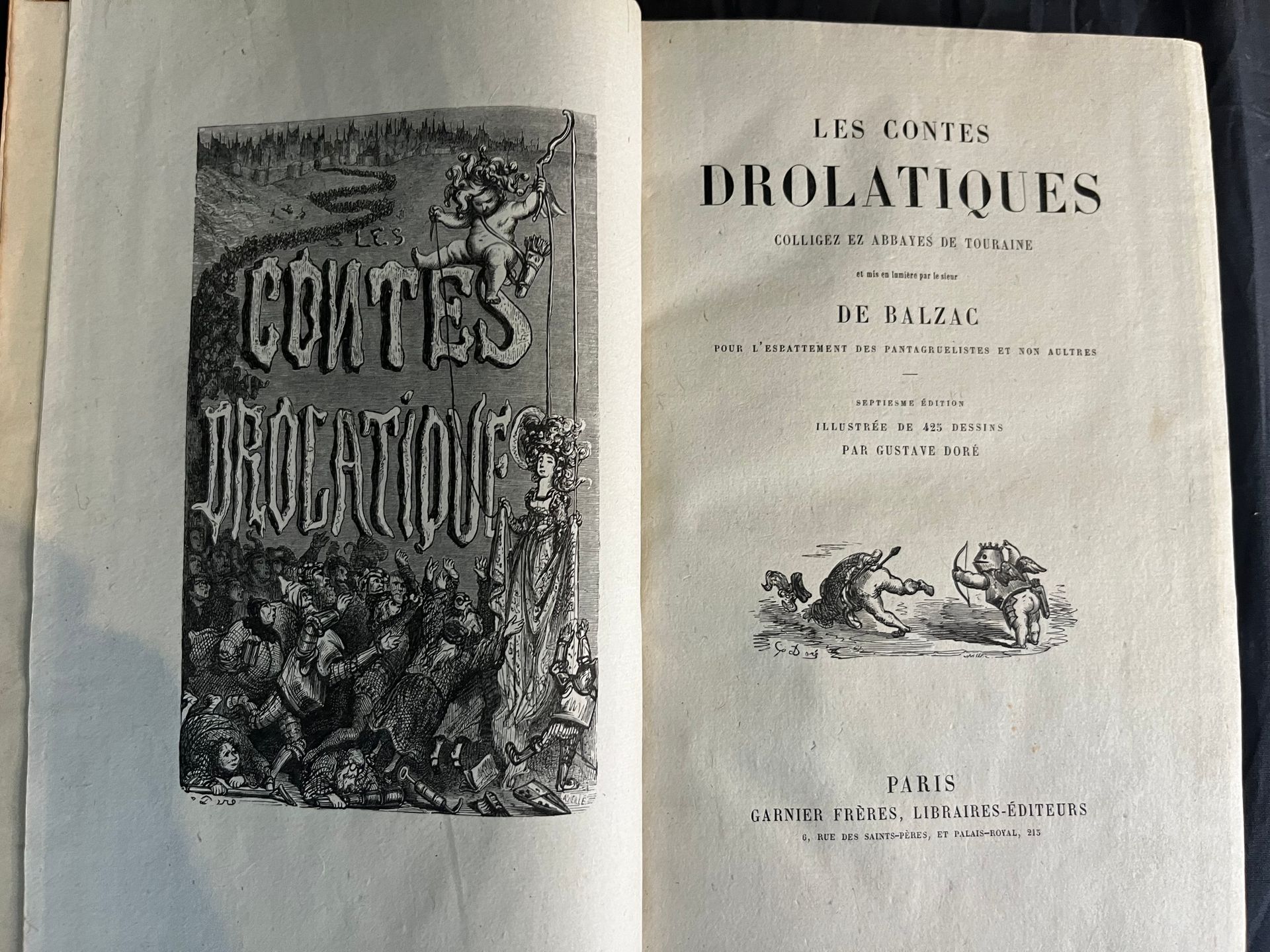 BALZAC (Honoré de). Les Contes drolatiques. París, Garnier, s.D. In-8, morocco t&hellip;