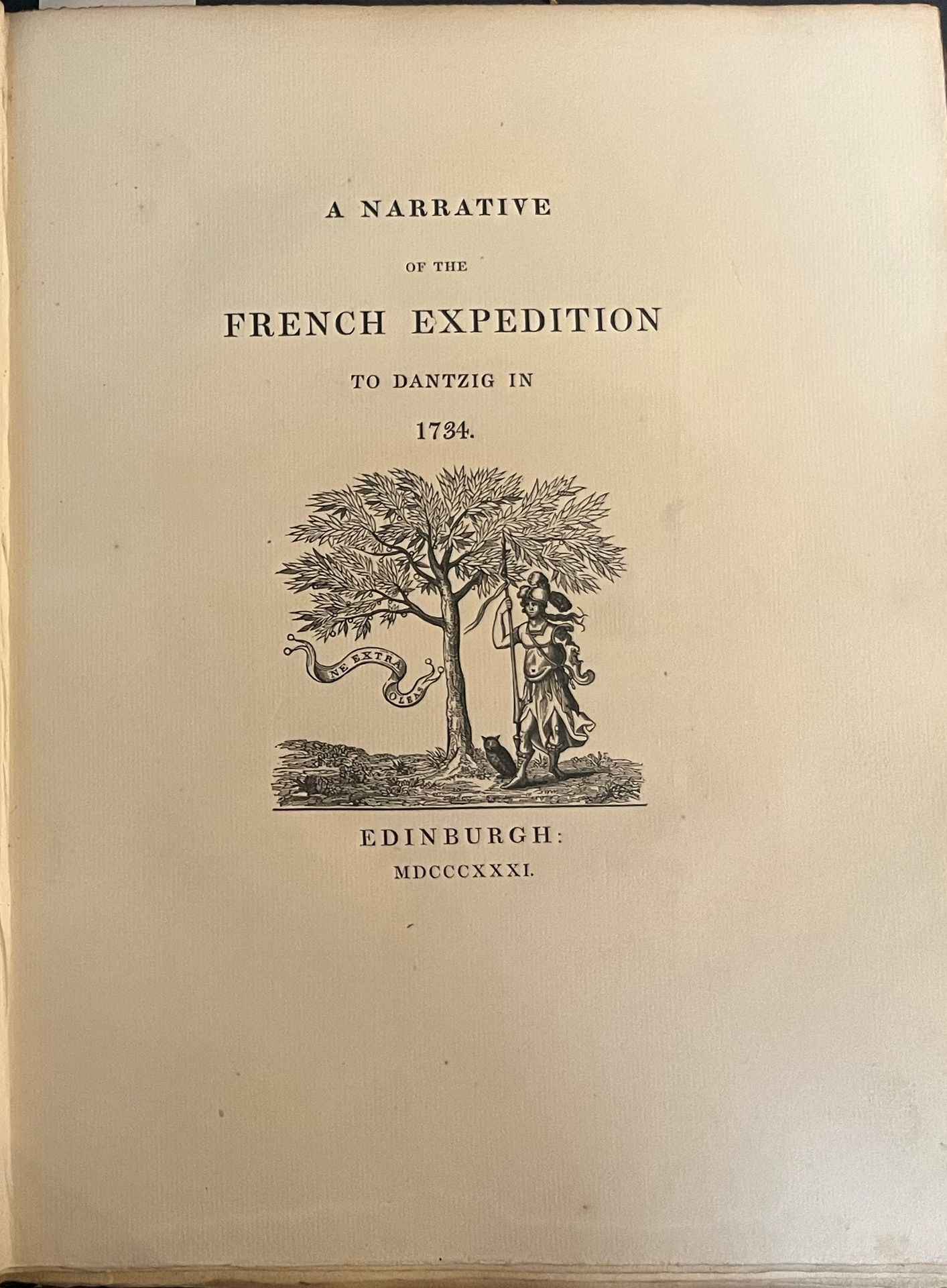 [BOËNCOURT & GAILLARD]. A Narrative of the French Expedition to Dantzig in 1734.&hellip;
