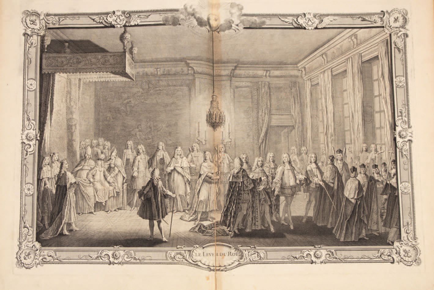 Null FESTE. - SACRE DE LOUIS XV (Le), Roy de France & de Navarre, in der Kirche &hellip;