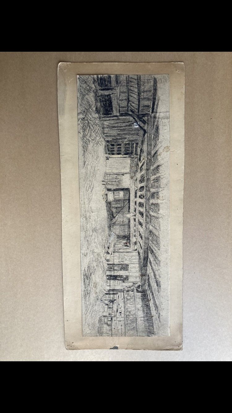 Ecole FRANCAISE de la seconde moitié du XIXe siècle 马厩的内部
纸上黑石
左下角有字母图案：JFM
155 &hellip;