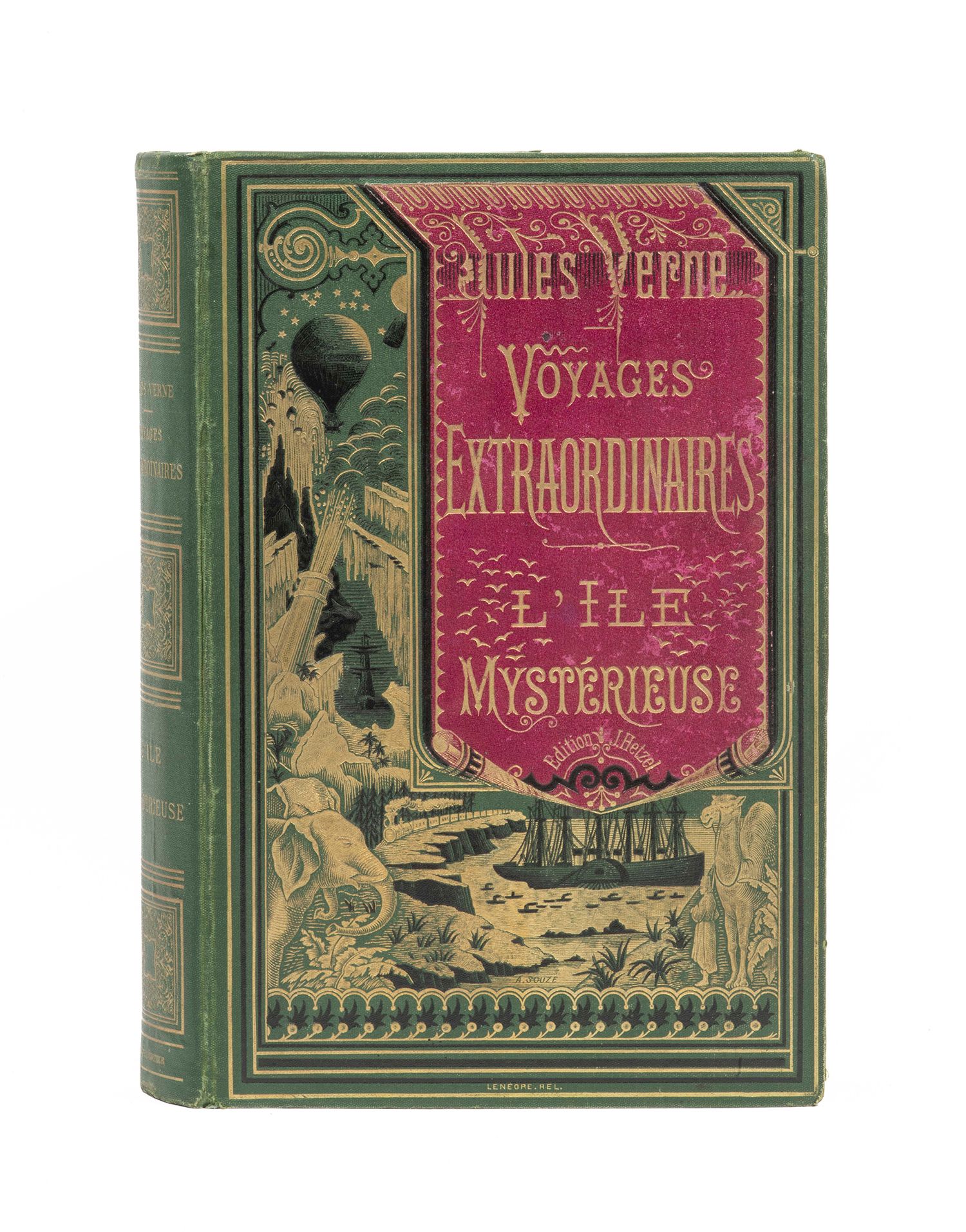 Null L'Île Mystérieuse par Jules Verne. Illustrations de Férat. Paris, Bibliothè&hellip;