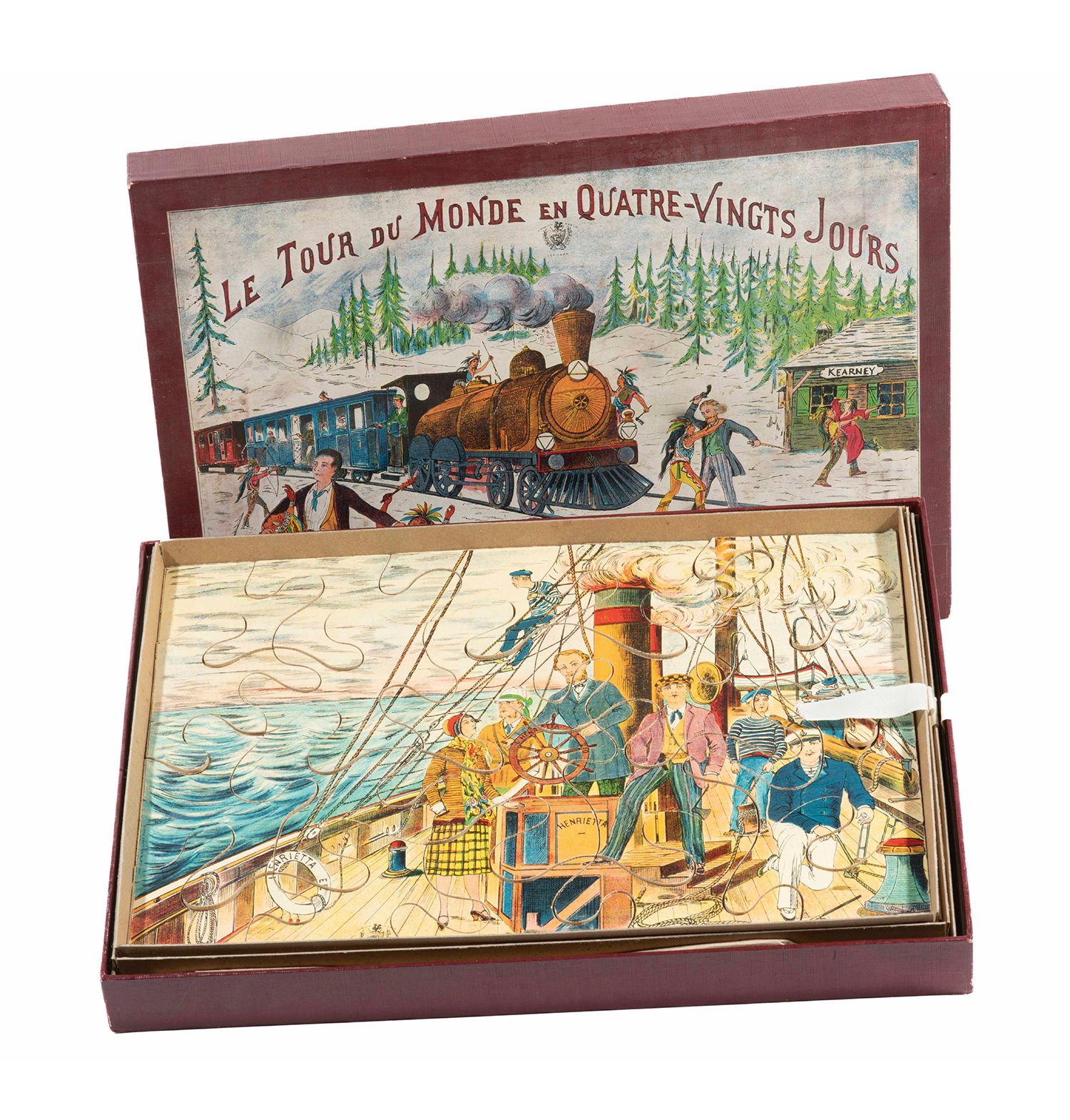 Null Puzzles / Le Tour du Monde en 80 jours d'après Jules Verne. Paris, E. Cheva&hellip;