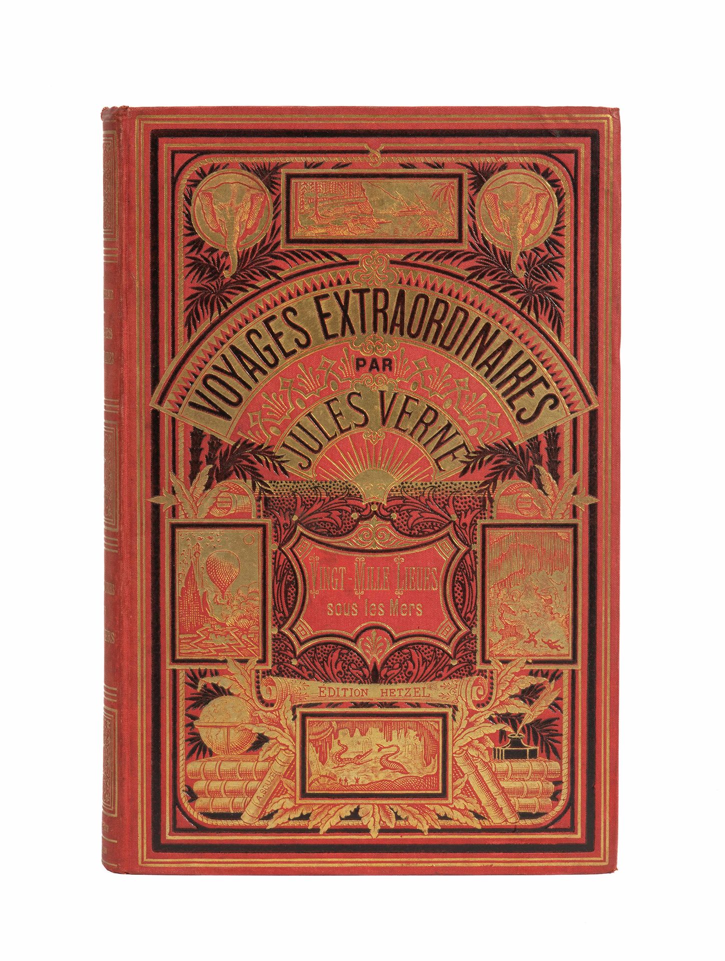 Null 儒勒-凡尔纳的《海底两万里》。德诺伊维尔和里乌的插图。巴黎，Bibliothèque d'Éducation et de Récréation, J.&hellip;