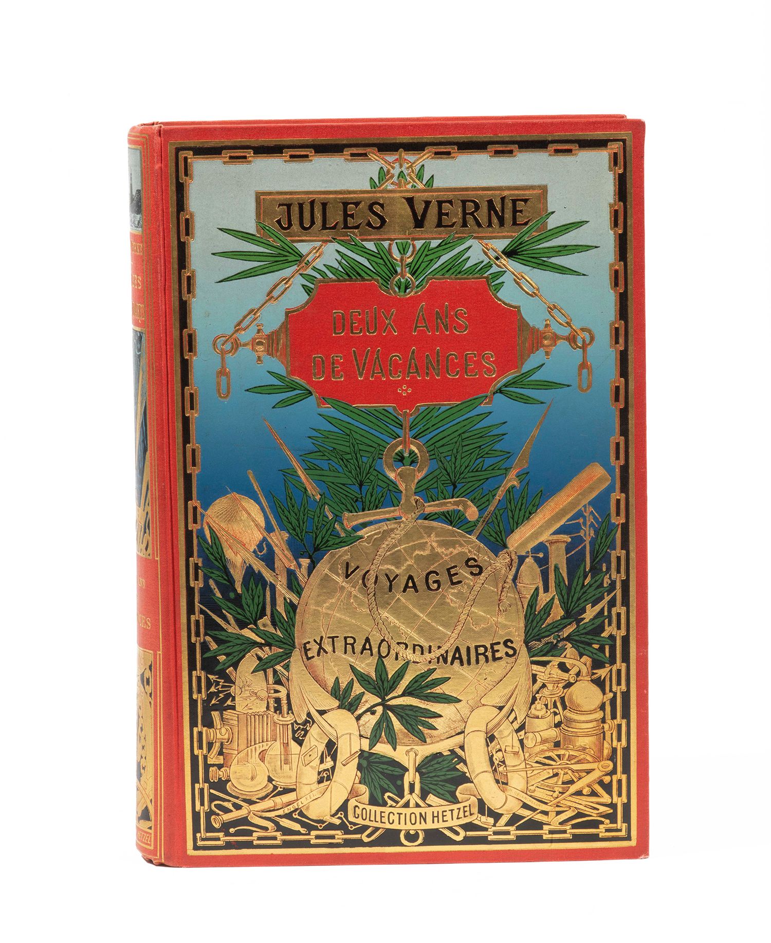 Null Zwei Jahre Urlaub von Jules Verne. Illustrationen von L. Benett. Paris, Col&hellip;