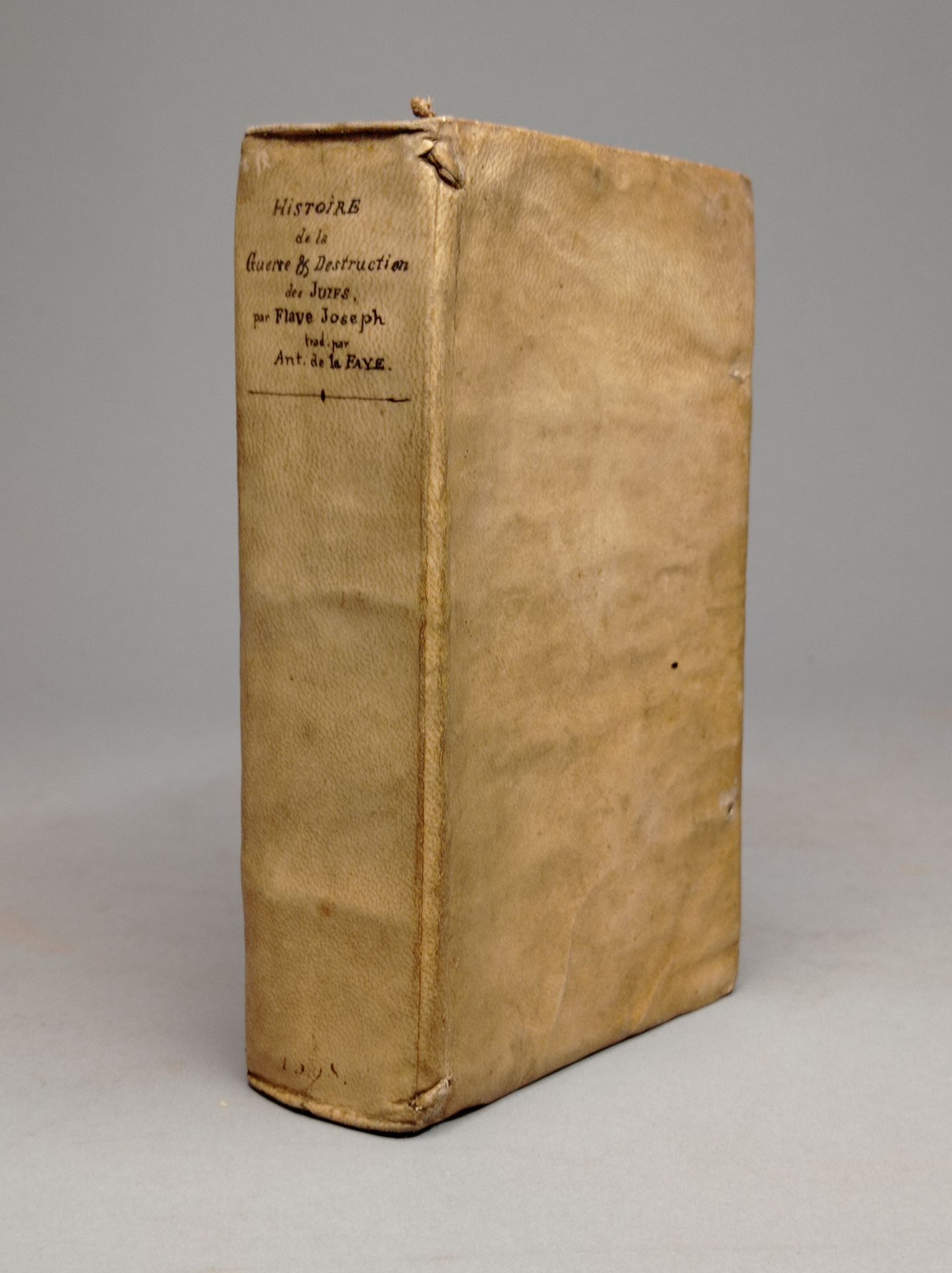 Null flavius joseph.犹太人的战争和毁灭的历史：共七册。S.L.[日内瓦]，Jean le Preux，1598年。两部分合为一卷，8开本，带&hellip;