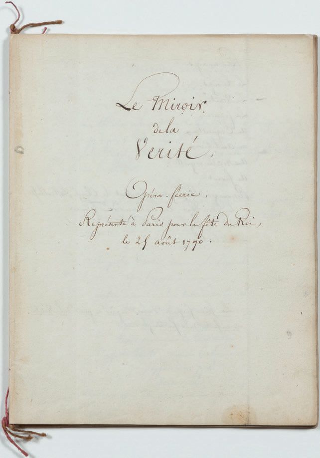 Null OPERA - MIRROR OF THE TRUTH. [FABRE D'OLIVET Antoine (1767-1825)]. Manuscri&hellip;