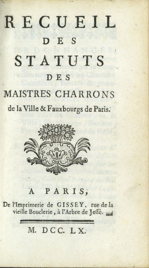 Null 巴黎市和巴黎市的马车夫规章制度汇编。- 以下句子、命令和条例是在1756年研究出来的，并在当时由负责公社的法官Étienne-Paul Gerin、N&hellip;