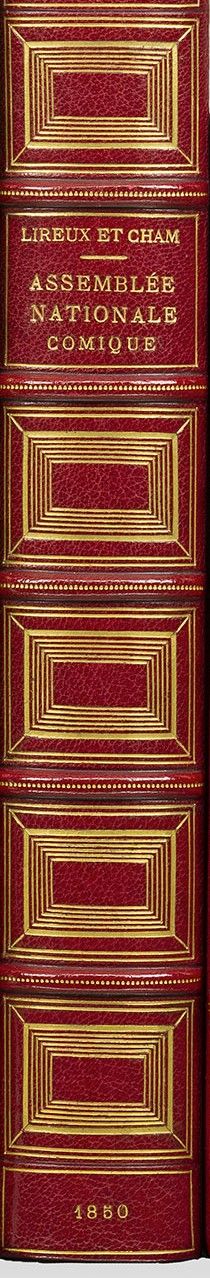 LIREUX. L'Assemblée nationale comique.巴黎，Michel Lévy frères，1850年。大8开本，半红摩洛哥，带角，&hellip;