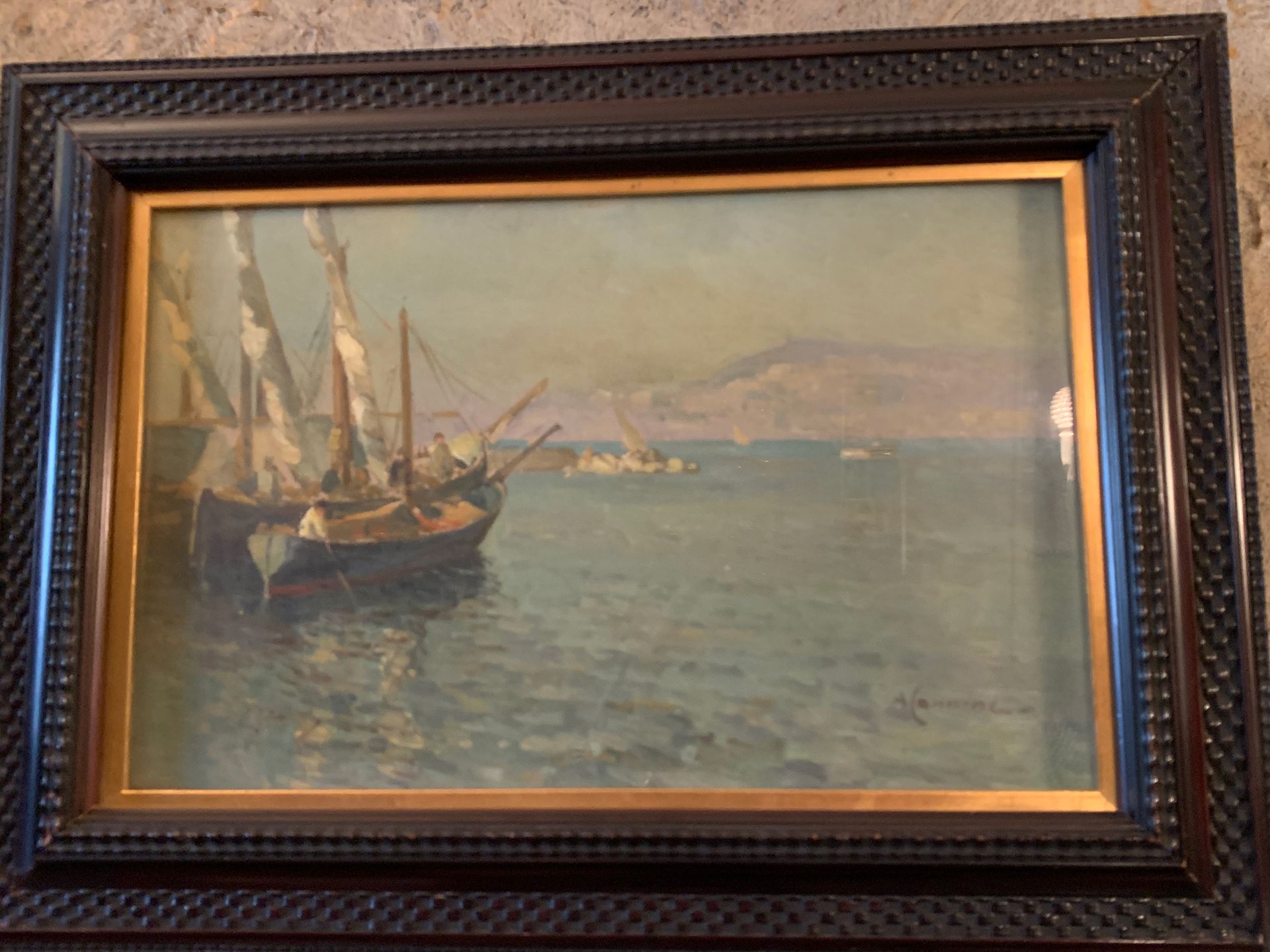 Antonio CANNONE (1937) "意大利海岸"。
板面油画
右下方有签名。
21 x 34 cm