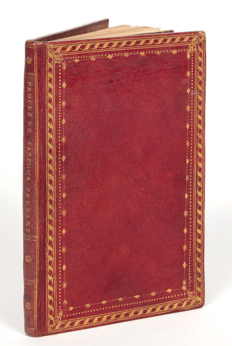 Null 关于卡里斯梅-普雷南的生活的程序和样本考试
巴黎，1605年 [18世纪重印]。
收集了四份十八世纪制作的这些面世的文本[装订成册：] 2: Trai&hellip;