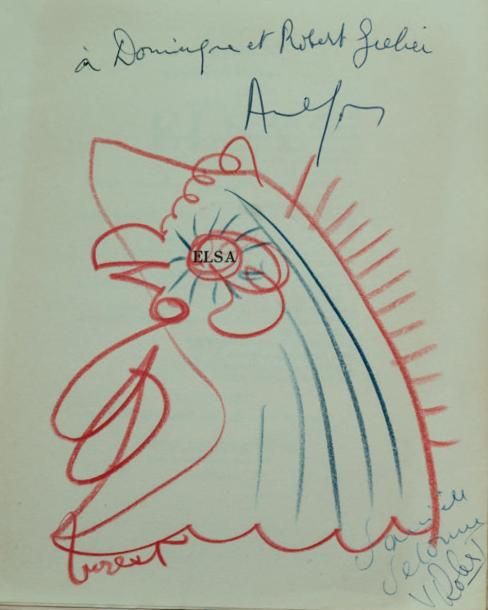 ARAGON (Louis) (1897-1982) - LURCAT (Jean) (1892-1966) Dédicace autographe.
Dédi&hellip;
