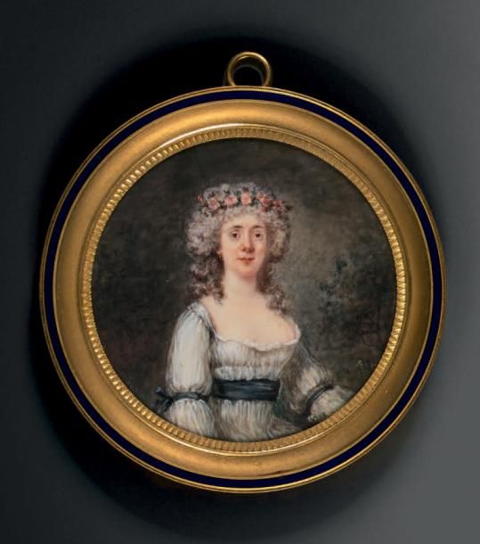 MOTELEY (ou MOTELET) (Actif en 1789 - début du XIXe siècle) 
Portrait de femme d&hellip;