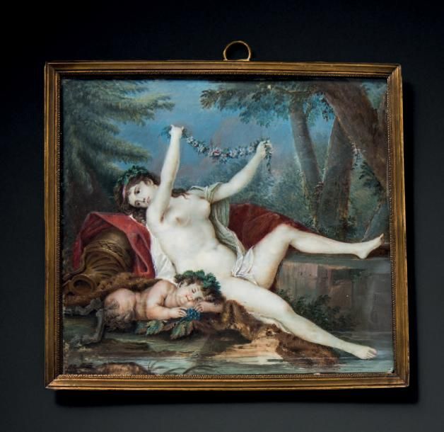 Jacques CHARLIER (Vers 1720 - Paris 1790) 
Vénus au sortir du bain tenant une gu&hellip;