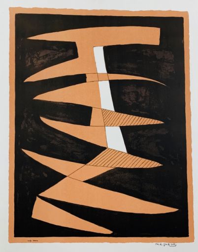 MAGNELLI Alberto (1888-1971) Lithographie"COMPOSITION"Signée dans la planche en &hellip;