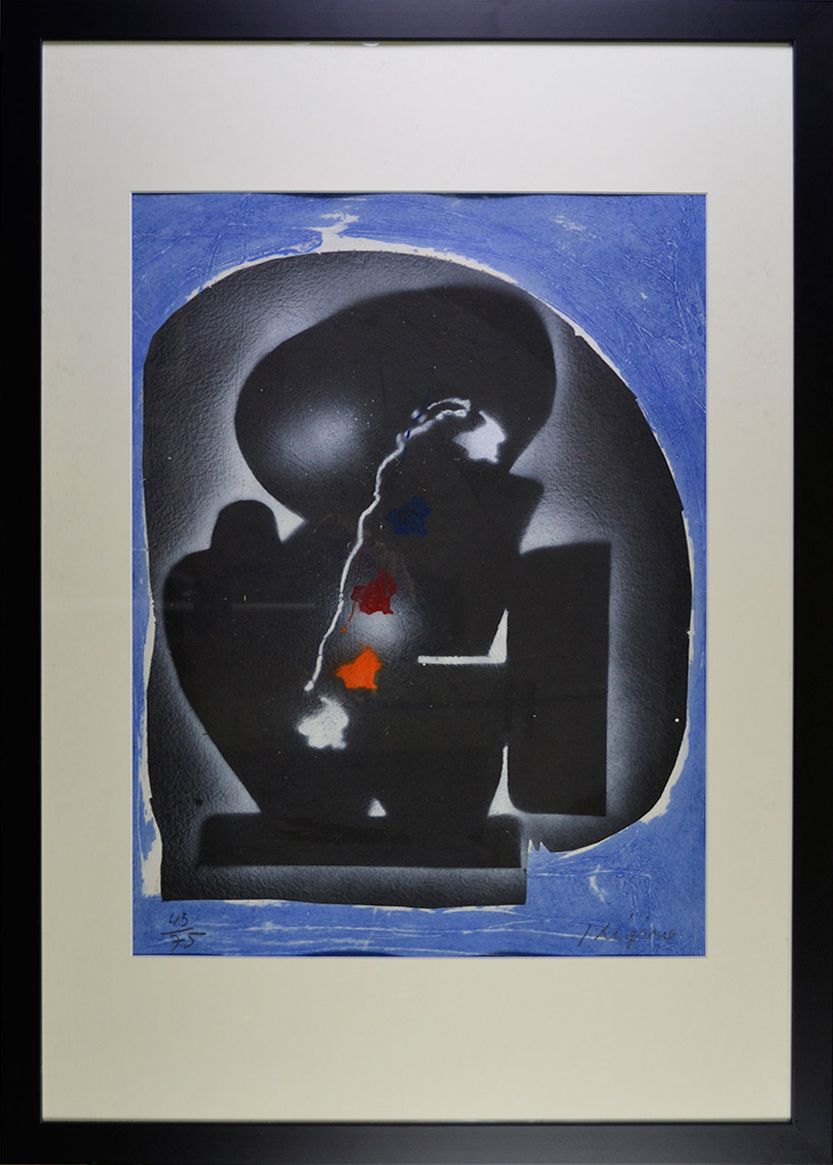 KIJNO Ladislas (1921 - 2013) Lithographie"COMPOSITION",Signée en bas à droite, n&hellip;