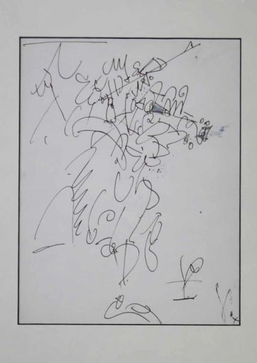 GEN PAUL (1895 - 1975) Dibujo "EL VIOLINISTA", Monograma estampado abajo a la de&hellip;