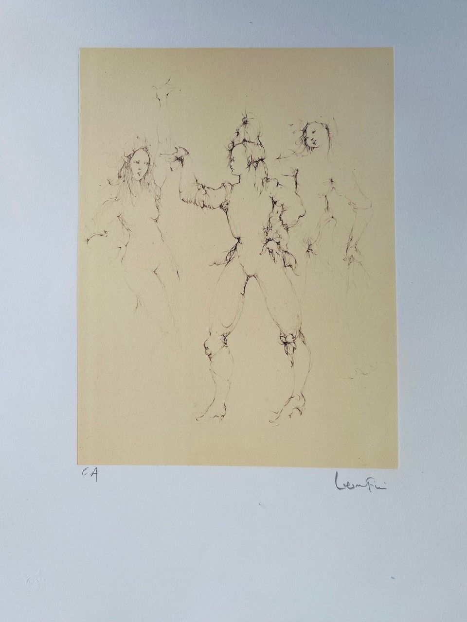 FINI Léonor (1908 - 1996) Gravure"LA DANSE",Épreuve d'artiste signé à la main au&hellip;